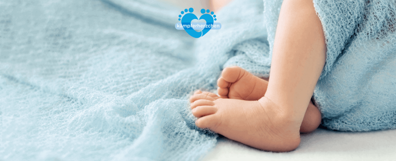 Initiative Kämpferherzchen: Füße eines Babys
