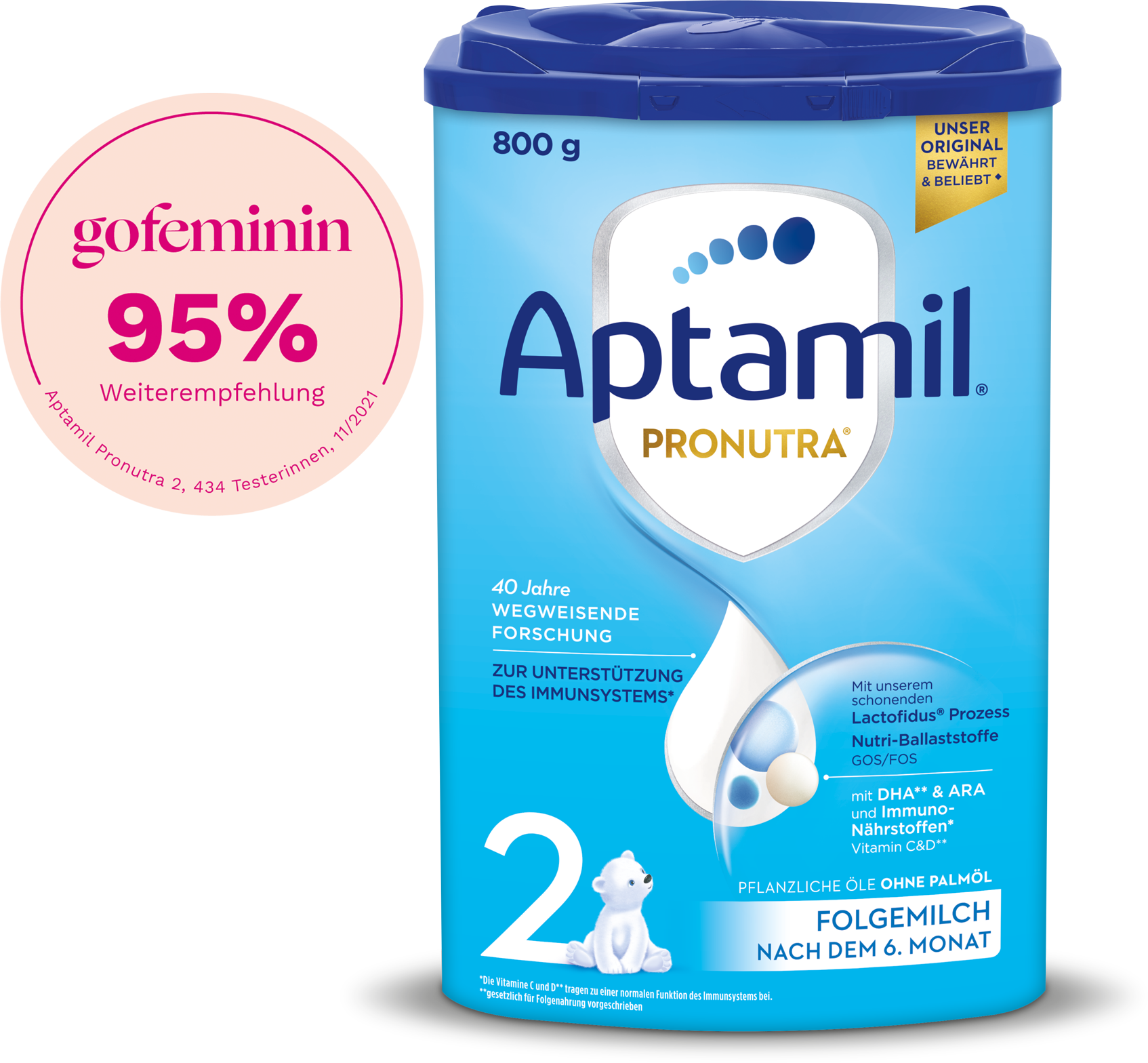 Aptamil 2 Pronutra, Folgemilch