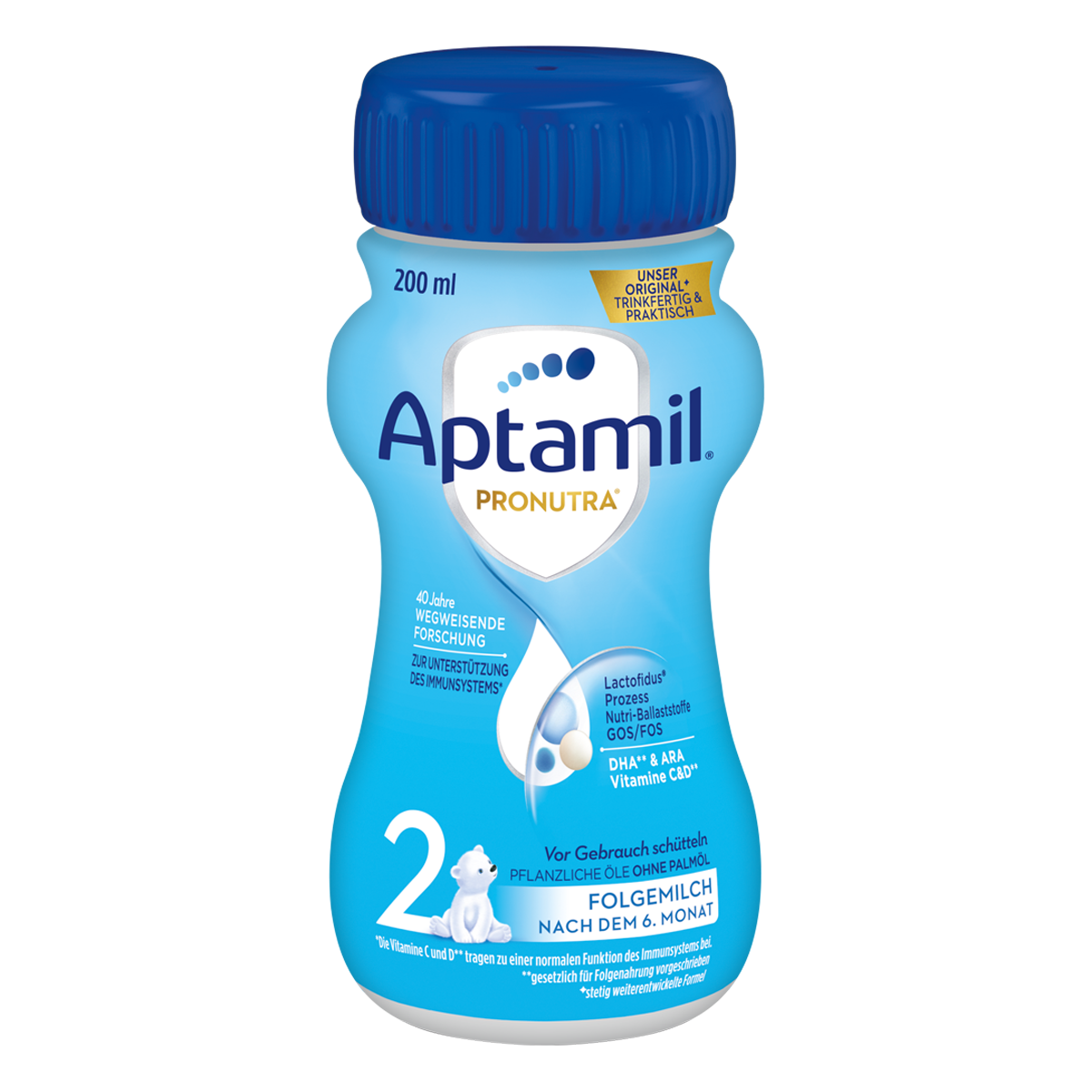 Aptamil 2 Pronutra trinkfertig 200 ml, Folgemilch 