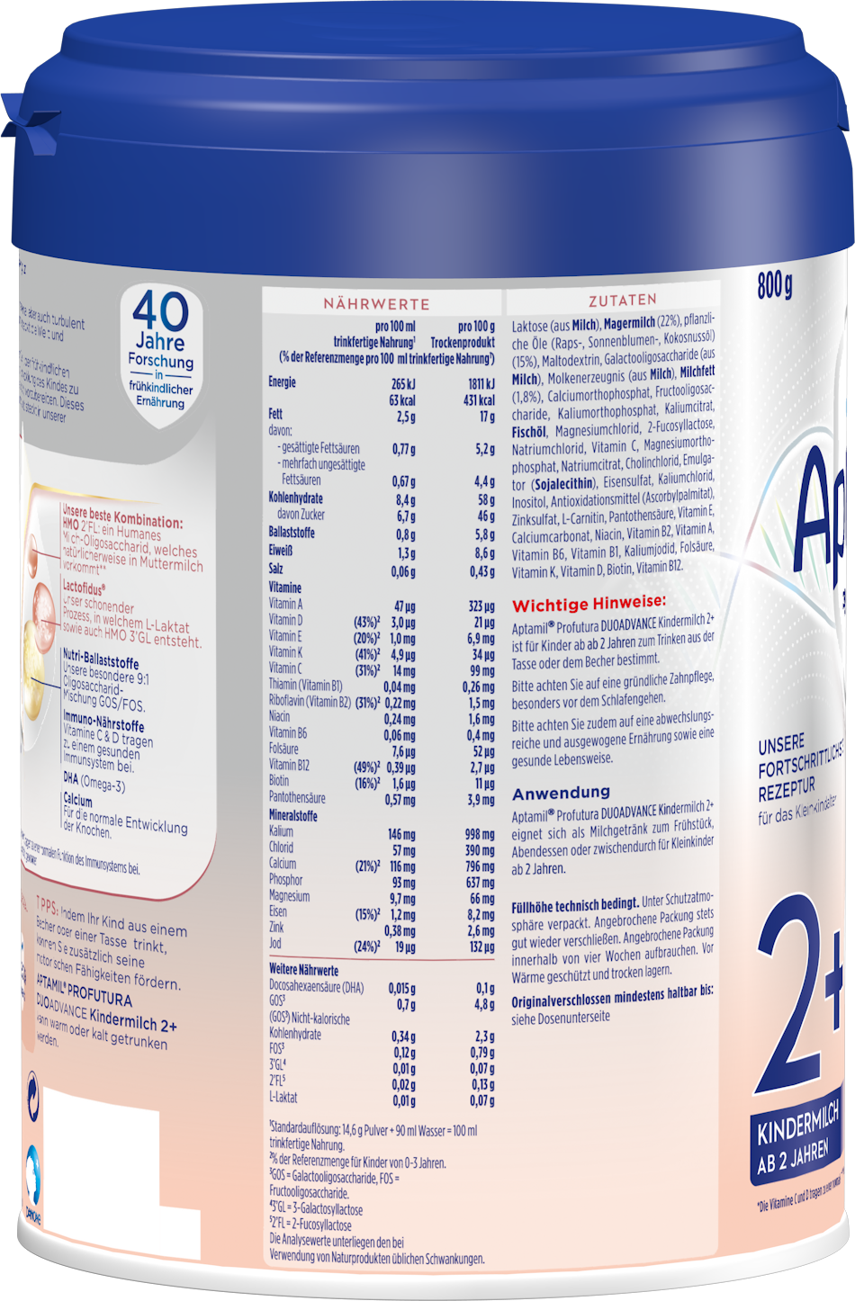 Packshot Aptamil Profutura Kindermilch 2+ L 2021