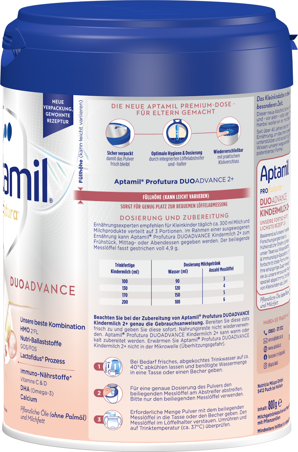 Packshot Aptamil Profutura Kindermilch 2+ R 2021