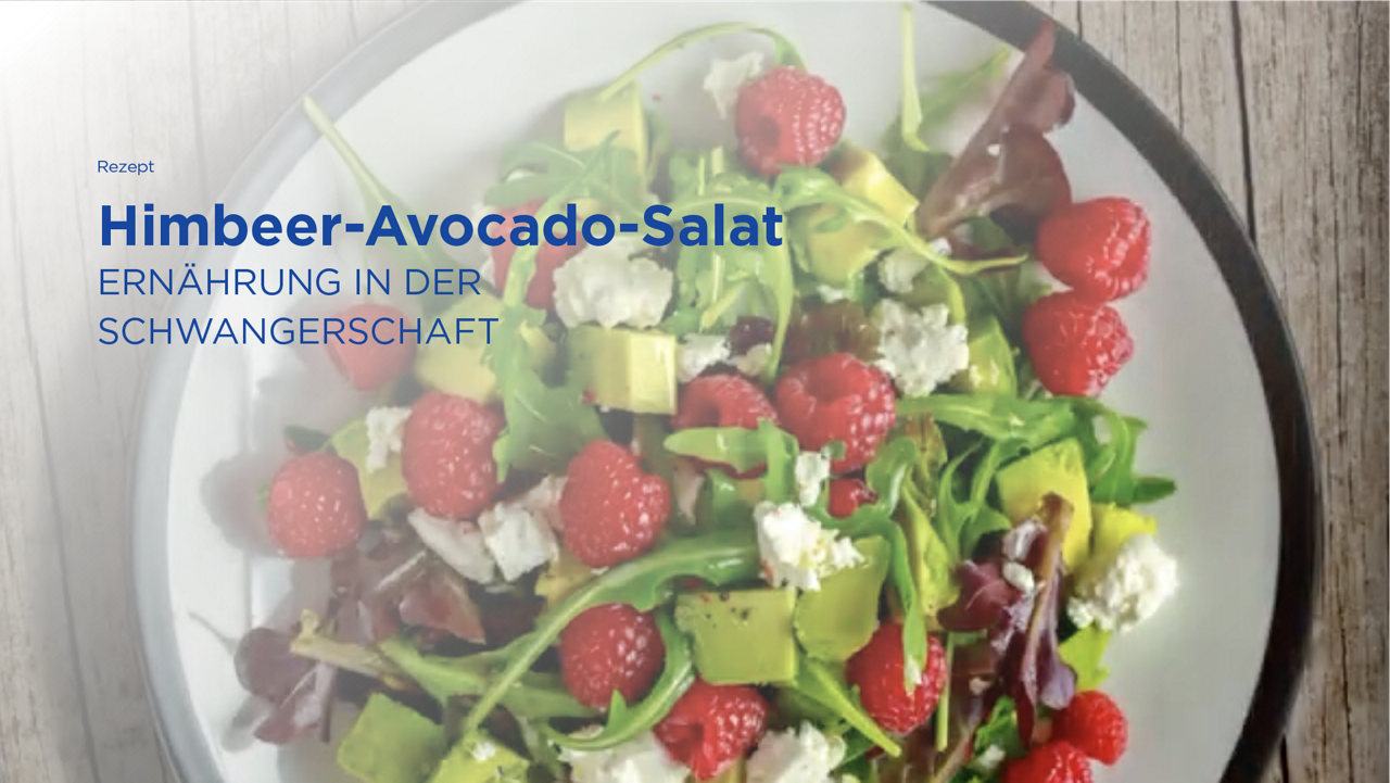 himbeer avocoado salat